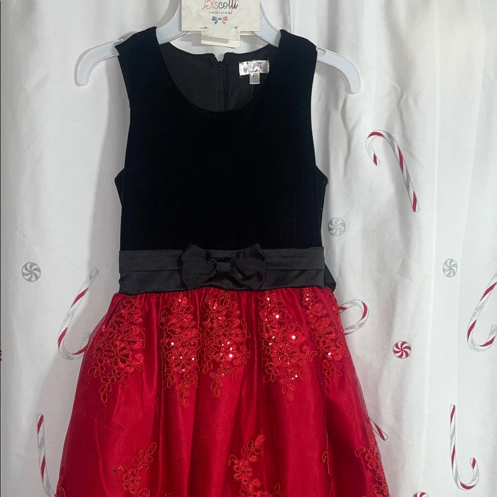Biscotti Black and Red Formal Dress